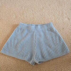 Sincerely Jules Women's Light Blue Knit Sweat Shorts Size M